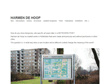 Tablet Screenshot of harmendehoop.com